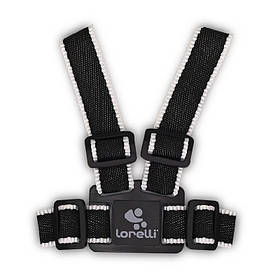 Дитячі віжки - повідець для малюків регульовані Baby Walk Safety Harness Lorelli чорний