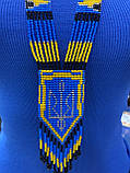 Народна прикраса Гердан намисто українське патріотичне з бісеру ручної роботи 46 *4 см, фото 4
