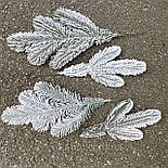 Гілка ялини лита 3-ка зелена засніжена 20 см (від 20 шт.), фото 3