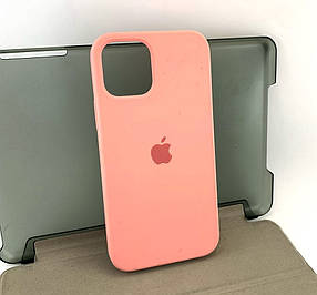 Чехол на iPhone 12, iPhone 12 Pro накладка бампер Silicone Case рожевий оригінал