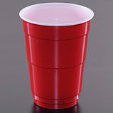 Червоні пластикові стакани Huhtamaki Red Cup 400 мл 20 шт, фото 4
