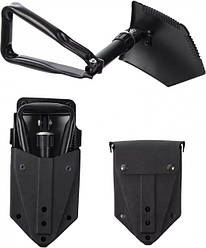 Лопата саперна Mil-Tec розкладна чорна 15522050