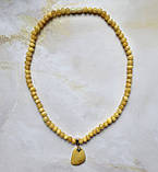 Бусы с кулоном 100% натуральный янтарь вес 16,6г, фото 5