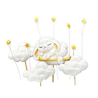 Набір цукрових топерів "Зайчик з хмаринками"