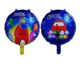 Фольгована куля Коло "Among Us - синій"