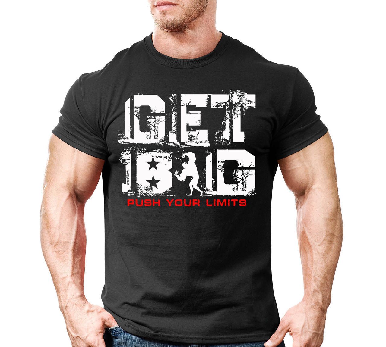 Футболка для бодібілдінгу GET BIG (різні кольори), фото 1
