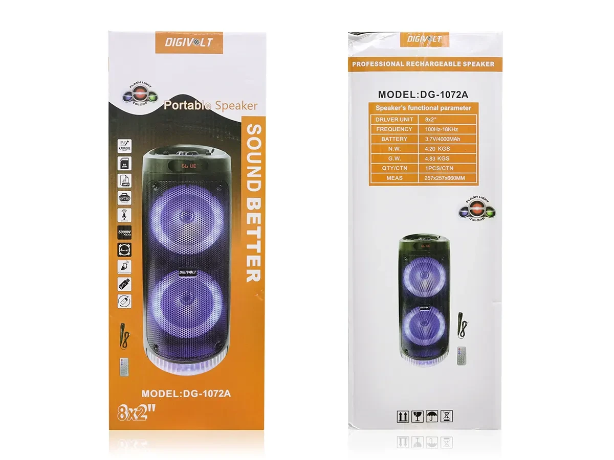 Колонка музична портативна Bluetooth DG-1072A 4шт 8905