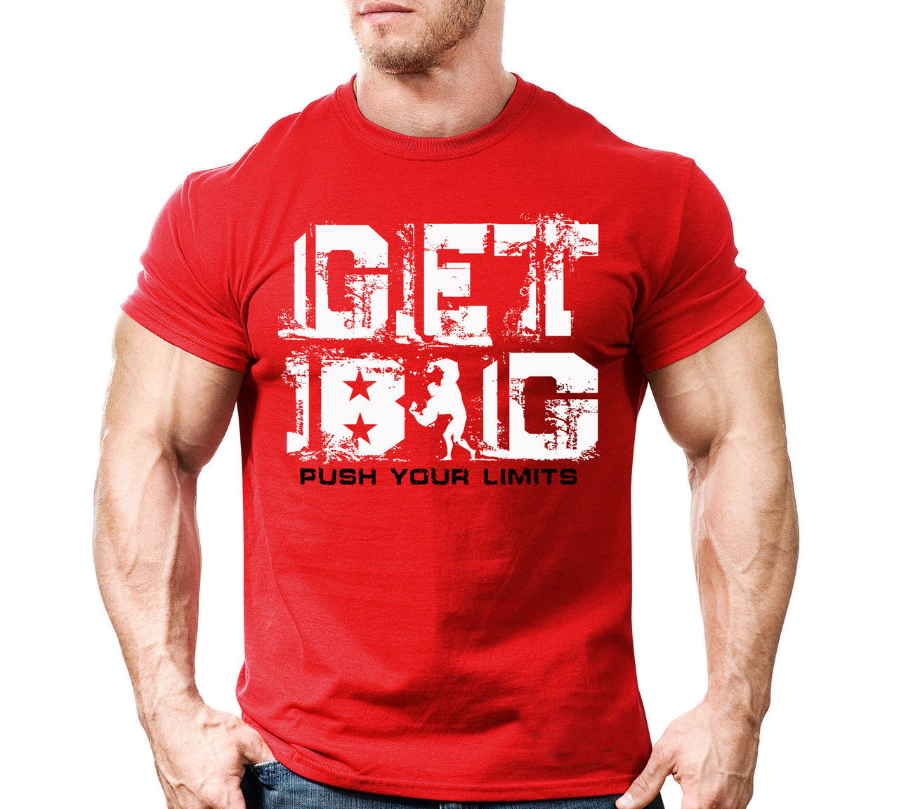 Футболка для бодібілдінгу GET BIG (різні кольори), фото 1