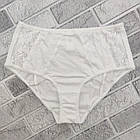 Труси жіночі ретро PIN-UP м291 розмір S з мереживом завищена талія білі 20027490, фото 4