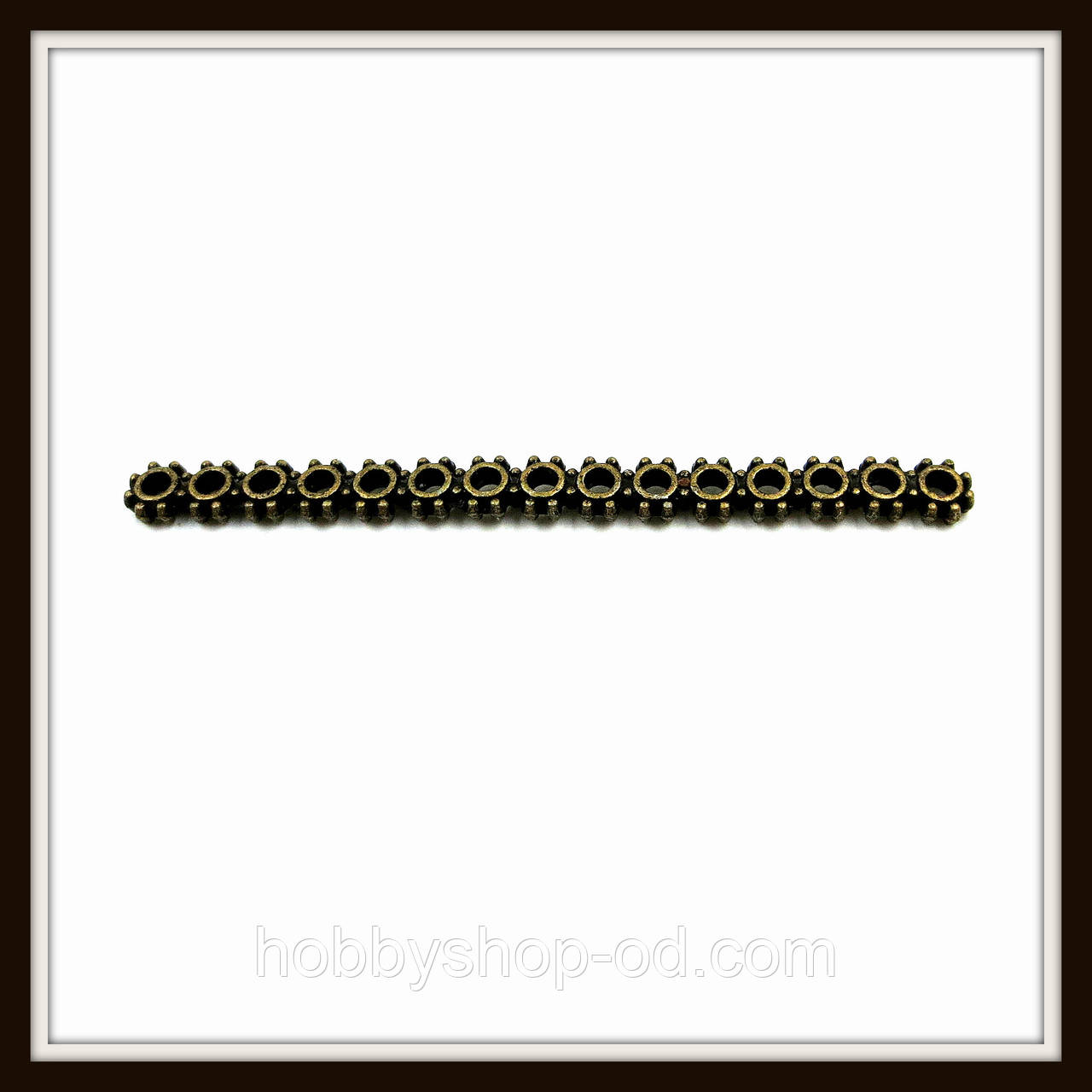 Роздільник на 15 ниток, бронза (4,6*0,4*0,1) 8 шт. в уп., фото 1