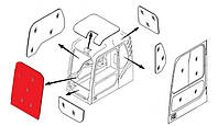 Стекло лобовое верхнее 20Y-53-11520 для Komatsu PC200 (8 серия)