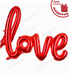 Повітряні кульки "Love red" 106*64 см, якісний матеріал