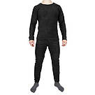 Термобілизна тактична на флісі (круглий ворот) чорна Mil-Tec 11221002 -XL, фото 5