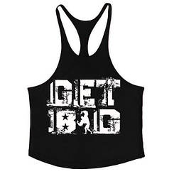 Майка борцовка на тонких лямках GET BIG (Різні кольори)