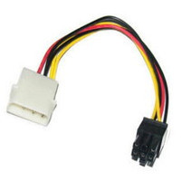 02-02-003. Кабель живлення для відеокарт (6pin - PCI-E (Molex)), 15см