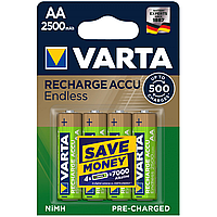 Аккумуляторы АА 2500mAh VARTA HR06 Ni-Mh в упаковке 4 шт