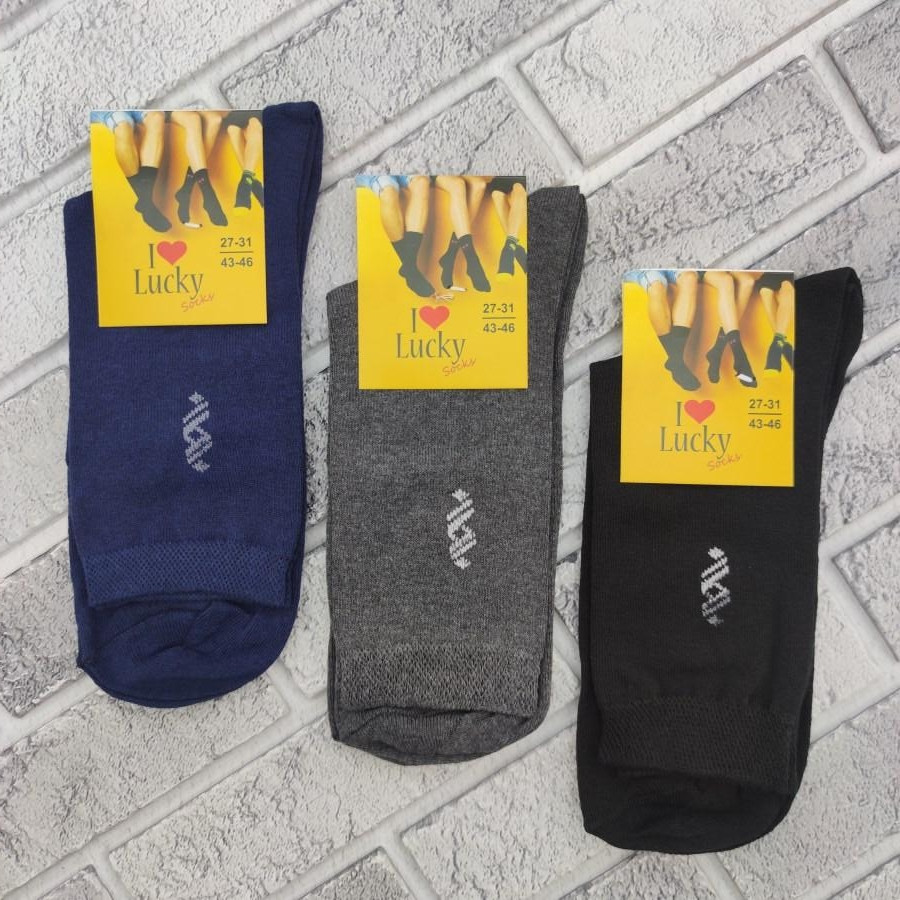 Шкарпетки чоловічі високі весна/осінь р.27-31 асорті ромби LUCKY SOCKS (2106) 30033278, фото 1