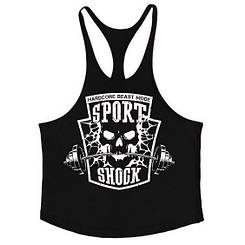 Майка борцовка на тонких лямках Sport Shock hardcore (Різні кольори)