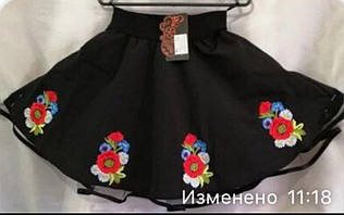 Дуже гарна дитяча спідниця, р. 110-14698-116, чорна