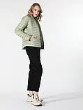 Куртка жіноча демісезонна стійка без капюшона М оливка, фото 2