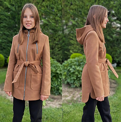 Кашемірове пальто "Александра" синій, 128-156 зріст