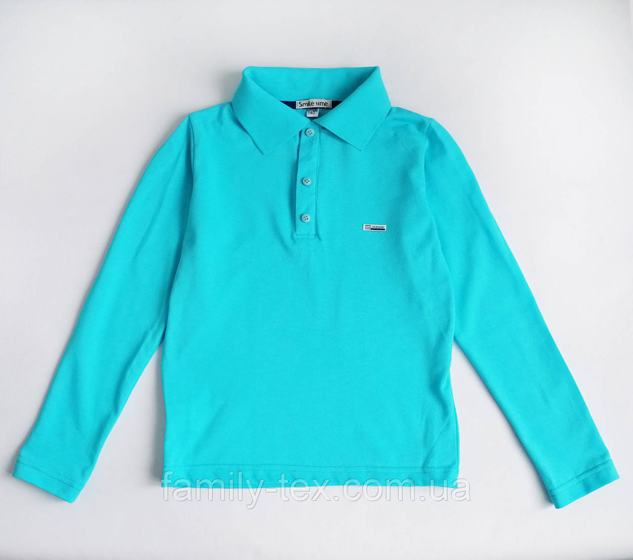 Поло для хлопчика з довгим рукавом SmileTme, Смайл Тайм, Classic, фото 1