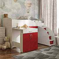 Кровать чердак для детей от 5 лет со столом Bed Room 5 стол 180х80 см ...