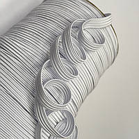 Резинка швейная текстильная плоская белая- 10 мм / длина 100 м