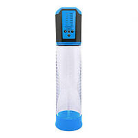 Автоматична вакуумна помпа Men Powerup Passion Enlargement system Blue, перезаряджувана, 5 режимів SO6299