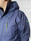 Чоловіча зимова куртка парка оригінальна Snow headquarter термокуртка гірськолижна тепла на зиму синя, фото 4