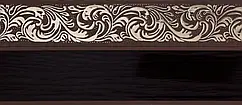 Стрічка декоративна, Бленда Ажур 4 Венге на стельовий карниз КСМ 70 мм, посилений стельовий карниз