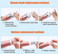 Жіночий триммер для тіла Refreshing Skin Hair Cleansing, фото 6