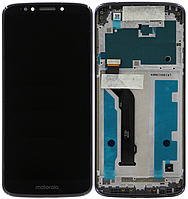 Дисплей модуль тачскрин Motorola XT1924-6-7-8 Moto E5 Plus черный USA Verison 159mm в рамке