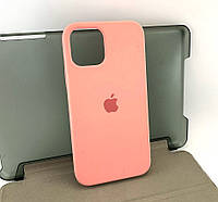 Чехол на iPhone 12, iPhone 12 Pro накладка бампер Silicone Case розовый оригинал