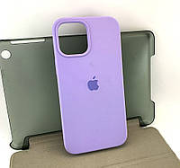 Чехол на iPhone 12 Pro Max накладка бампер Silicone Case сиреневый оригинал