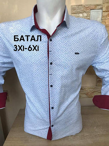 РОЗПРОДАЖ! Сорочка батальна довгий рукав Paul Smith, фото 1