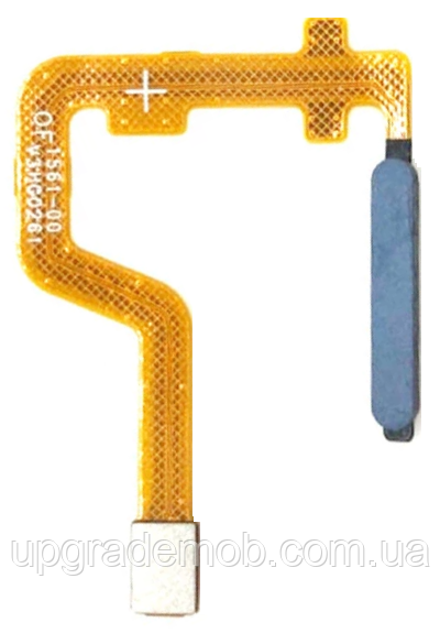 Шлейф Motorola XT2087 Moto G9 Plus зі сканером відбитка пальця синього кольору Indigo Blue, фото 1