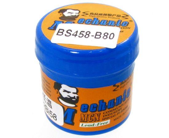 Паста BGA легкоплавка MECHANIC BS458-B80 60 г, 138 гр