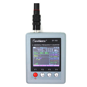 Частотомір цифровий ANYSECU SF-103 з аналізатором CTCCSS/DCS кодів радіостанцій із діапазоном вимірювання 2 МГц
