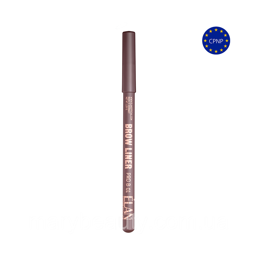 Олівець для брів ELAN Brow Liner PRO B 02 dark brown, фото 1