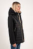 Жіноча куртка TOWMY 6712 black camel, фото 6
