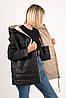 Жіноча куртка TOWMY 6712 black camel, фото 7