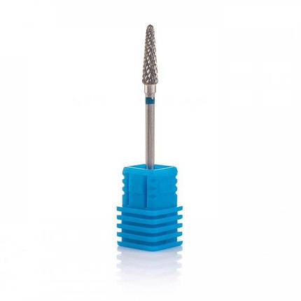 Фреза твердосплавна Nail Drill Конус 194 190 040 (синя насічка), фото 1