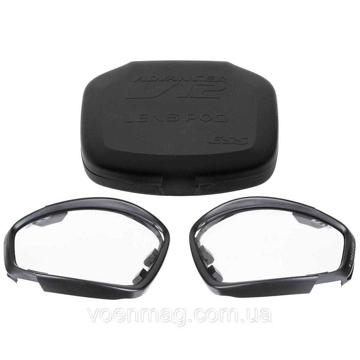 Прозорі змінні балістичні лінзи до окулярів ESS V12, Б/К, фото 1