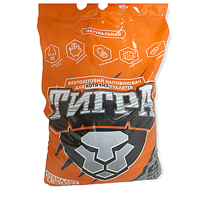 Наповнювач бентонітовий Тигра стандарт (1,5-2,5 мм) 5кг для котячого туалету