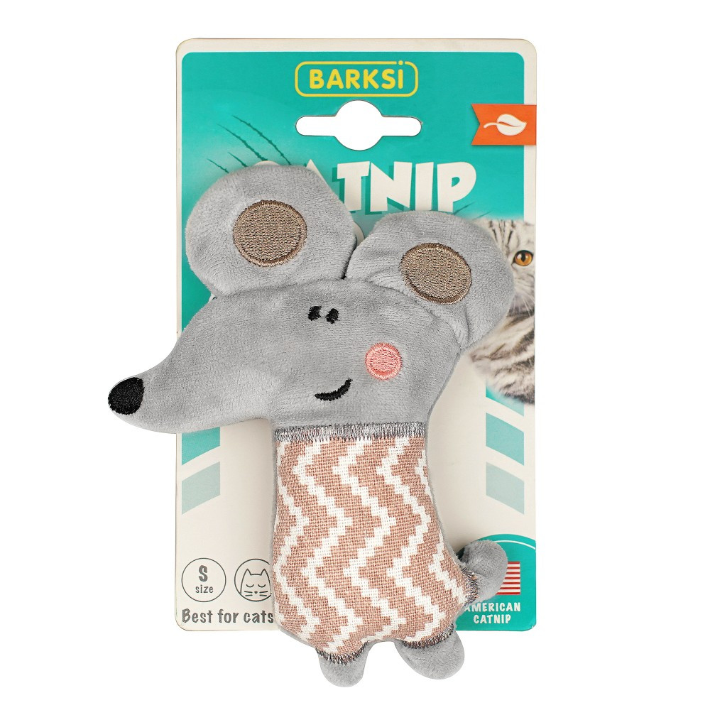 Іграшка для Котів Barksi Catnip Мишеня із запахом котячої м'яти 14 см