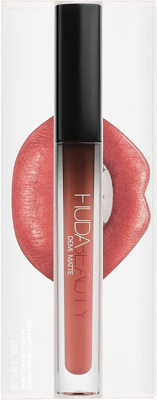 Рідка кремова помада з напівматовим фінішем HUDA BEAUTY Demi Matte Cream Liquid Lipstick SHEro 3.6 мл