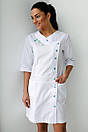 Жіночий медичний халат з вишивкою 44 розмiр, фото 2