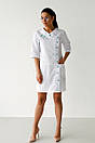Жіночий медичний халат з вишивкою 44 розмiр, фото 6