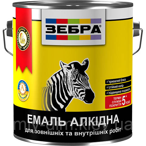 Емаль алкідна 0,9кг ПФ-116 ЗЕБРА 38 Темно-зелений